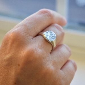 Sterling Silver  Unicorn Signet Ring (size 6)